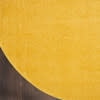 thumbnail image 3 of Noursion Essentials Solid Contemporary Yellow 6' x Round Area Rug, (6' Round), 3 of 10