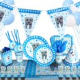 thumbnail image 3 of Blue Boy My First Tooth-vajilla de decoración para fiesta temática, plato y vaso de papel, Baby Shower para niños, suministros de fiesta de cumpleaños de 1 año, 3 of 4