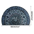 thumbnail image 2 of Honeeladyy Bohemian-Style Semi-Circular Doormat 23.6"x35.4", Extra Large Non-Slip Entryway Floor Mat, Luxurious Soft Feel, Unique Shaped Welcome Mat For Hallway, Living Room, Bedroom, 2 of 5