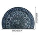 thumbnail image 2 of 60x90cm Bohemian-Style Semi-Circular Doormat Entryway Non-Slip Floor Mat With Crystal Velvet, 2 of 5