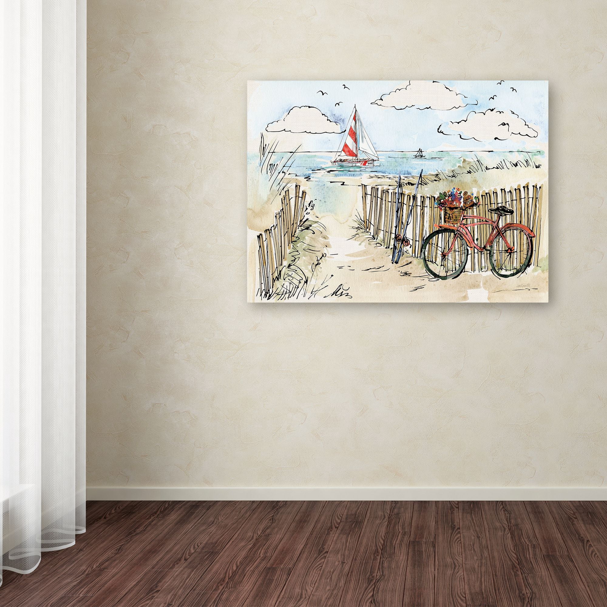 Trademark Fine Art 'Coastal Catch VI' Canvas Art by Anne Tavoletti
