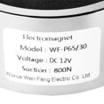 thumbnail image 4 of Imán de elevación eléctrico electromagneto solenoide 12V CC 800N 1.15LB/523g, 4 of 5