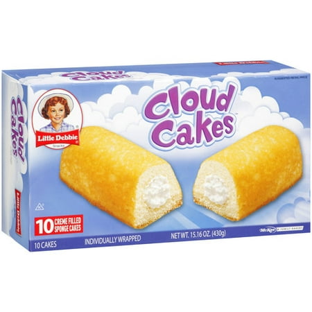 Little Debbie Creme Filled Cloud Cakes - 10 CT