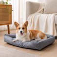 thumbnail image 4 of Leodye 1PCS Water Repellent Fabric Pet Bed with Anti-Slip Dots, All Season Sleeping Mat fors and Small s -19.69x15.75x3.94in, 4 of 7