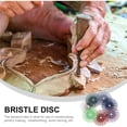 thumbnail image 5 of OULII 1Set Bristle Disc Replacement Polishing Disc for Rotary Tool Use on Wood Metal Plastic, 5 of 5