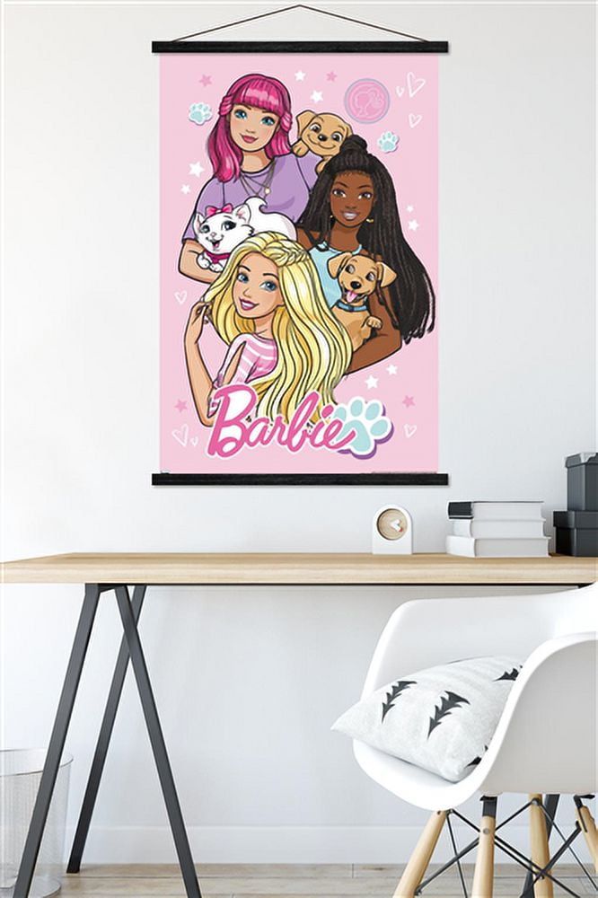 Mattel Barbie Cute Wall Decor Art Poster for Room Adults 22.375 x 34 Walmart