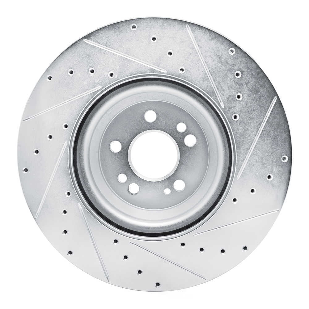 Dynamic Friction Company 631-63192L DFC Brake Rotor - Drilled And Slotted - Silver