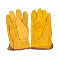 thumbnail image 1 of Guantes de trabajo de cuero Guante de jardinería de piel de vaca resistente para construcción de corte de madera/conducción/jardín para hombres y mujeres 1 par BANYUO  Electrónica, 1 of 3