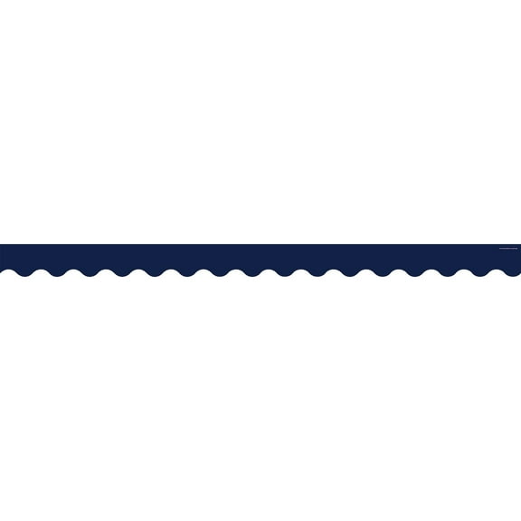 Teacher Created Resources 37' x 3" Navy Scalloped Border Trim (TCR5861)