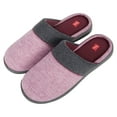 thumbnail image 5 of Hanes Womens ComfortSoft Cotton Slip On Scuff Slipper with Memory Foam, 5 of 9