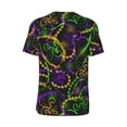 thumbnail image 3 of Rocae Neon Mardi Gras for Breathable Men's Baseball T-Shirt Fashionable Casual Baseball Jersey, Moisture-wicking Sportswear 3X-Large, 3 of 9