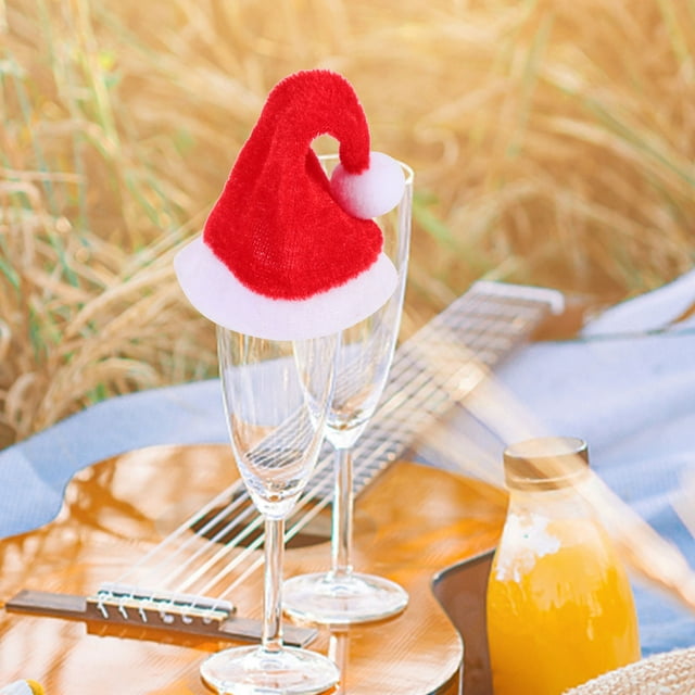 unbranded 20Ud Fundas Para De Vino Rojas Con Navideña Para Fiesta Y Regalo