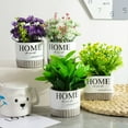 thumbnail image 4 of Lavanda Artificial, plantas verdes falsas estrelladas, plantas en macetas, pequeñas decoraciones, decoración para el hogar, sala de estar, comedor, bonsái, 4 of 5