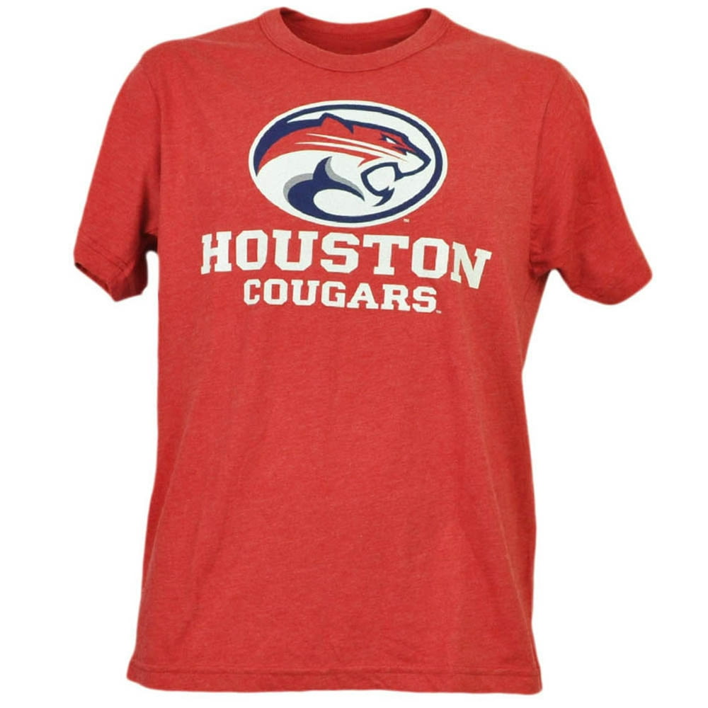 Tee Shirt University NCAA Houston Cougars Red Short Sleeve Mens Adult