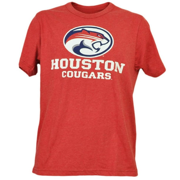 Tee Shirt University NCAA Houston Cougars Red Short Sleeve Mens Adult