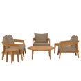 thumbnail image 2 of Brisbane 6-Piece Teak Wood Outdoor Patio Outdoor Patio Set-EEI-5833, 2 of 3