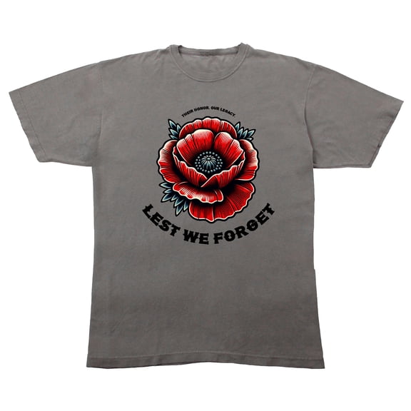 Memorial Day Their Honor Our Legacy Men's Gray Crew Neck Short Sleeve T-shirt