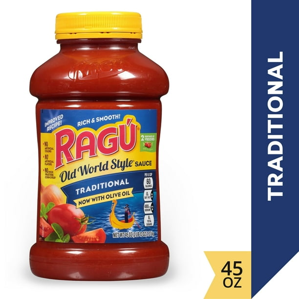 Ragu Old World Style Traditional Pasta Sauce, 45 oz.