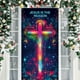 thumbnail image 1 of Tapiz Navideño para Puerta: Tela de Poliéster de 35 X 71 Pulgadas, Ideal para Fiestas Navideñas En Interiores y Exteriores y Celebraciones Invernales., 1 of 7