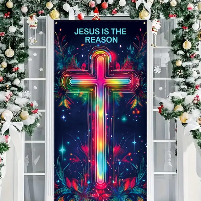 Navidad Puerta Adornos Tapiz, Puerta Colgante Fiesta, para dormitorio, decoración de cubierta de puerta navideña, tapiz para colgar en puerta, decoración festiva del hogar, temporada