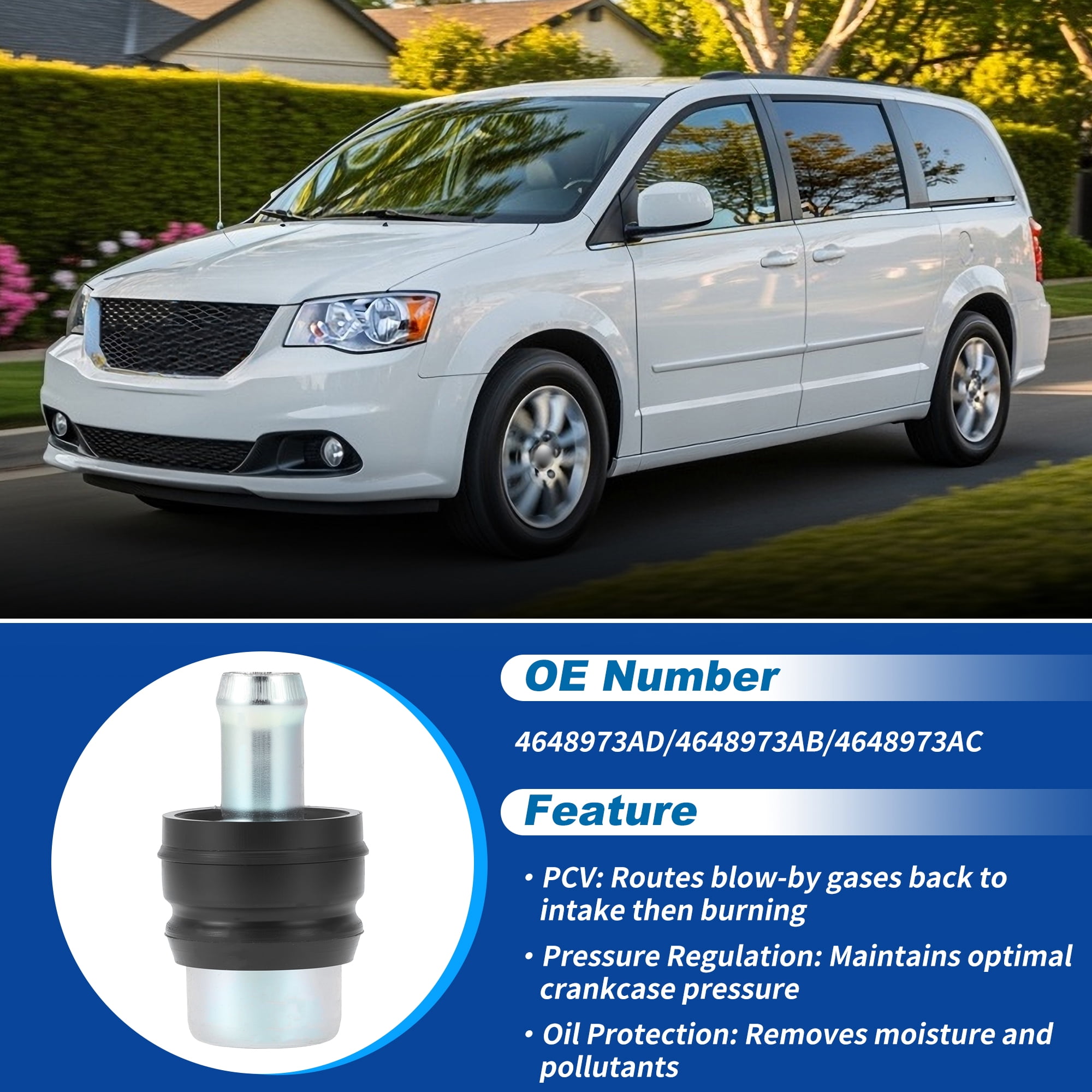 Unique Bargains N54 PCV Valve for Jeep for Chrysler for Dodge