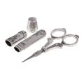 thumbnail image 3 of 3 Piezas Tijeras Dedal Agujas de Acero Inoxidable DIY Herramientas de Costura Sunnimix Tijeras de coser, 3 of 8