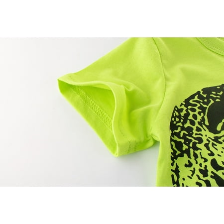 

Cathalem Shirts for Boys Size 8 Toddler Kids Baby Boys Girls Dinosaur Short Sleeve Crewneck T Shirts Tops Tee Boy Toddler Top Shirt Green 2-3 Years
