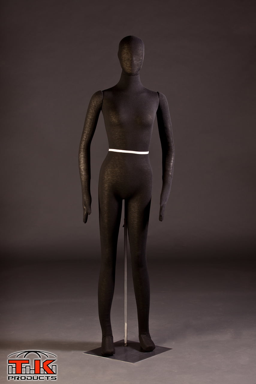 Female Mannequin Great for Costumes Flexible Posable Bendable Full-Size Soft -Grey by TK Products 