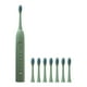 thumbnail image 3 of Juego de Cepillo de Dientes Eléctrico - 8 Cabezales, 6 Modos de Limpieza, Impermeable IPX7, Mejorado, Larga Vida, Carga Rápida, Verde, 3 of 9