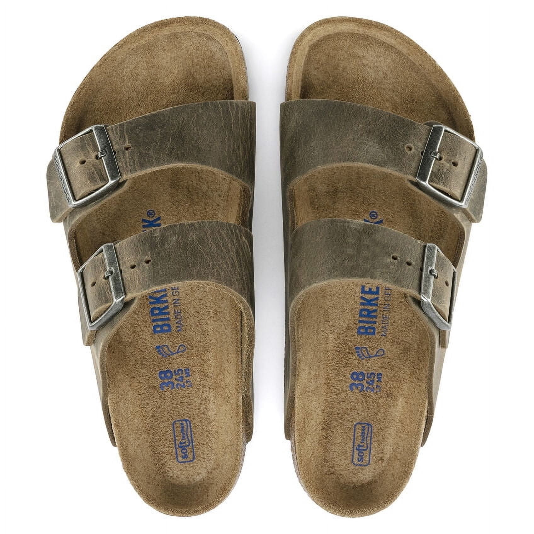 Birkenstock Women's Arizona Leather Sandal, 43, Brown - Walmart.com