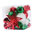 thumbnail image 1 of Bolas de Navidad variadas Adornos Colgantes de Navidad inastillable para Fiesta de interior al aire libre de Navidad Vacaciones , rojo verde blanco mayimx bolas colgantes, 1 of 9