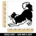 thumbnail image 2 of Border Collie Dog Play Bow Self-Inking Rubber Stamp Ink Stamper - Red Ink - Large 1-1/2 Inch, 2 of 7