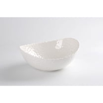 Pampa Bay Shatterproof Melamine Large Oval Bowl, 11.3 x 9 Inch, White