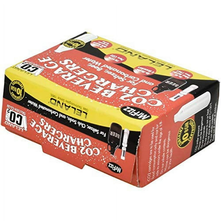 Leland 8-Gram CO2 Refill Canisters, 10ct Pack for Vintage Guns