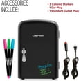 thumbnail image 4 of Chefman Portable 4L Mini Fridge w/ Dry Erase Door, Heating and Cooling - Black, New, 4 of 7