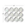 thumbnail image 3 of DecMode 39" x 29" Silver Wall Mirror with Floating Crystals, 3 of 12
