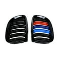 thumbnail image 3 of Astra Depot Gloss Black Dual Slats Front Kidney Grill Grille M-Color for BMW E92 E93 M3 328i 335i Coupe 07-10 (1 Pair), 3 of 7