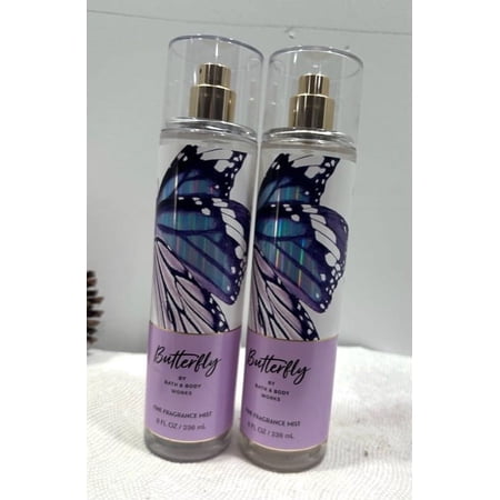 Bath & Body Works Butterfly Fine Fragrance Mist 8 fl oz (Pack of 2)