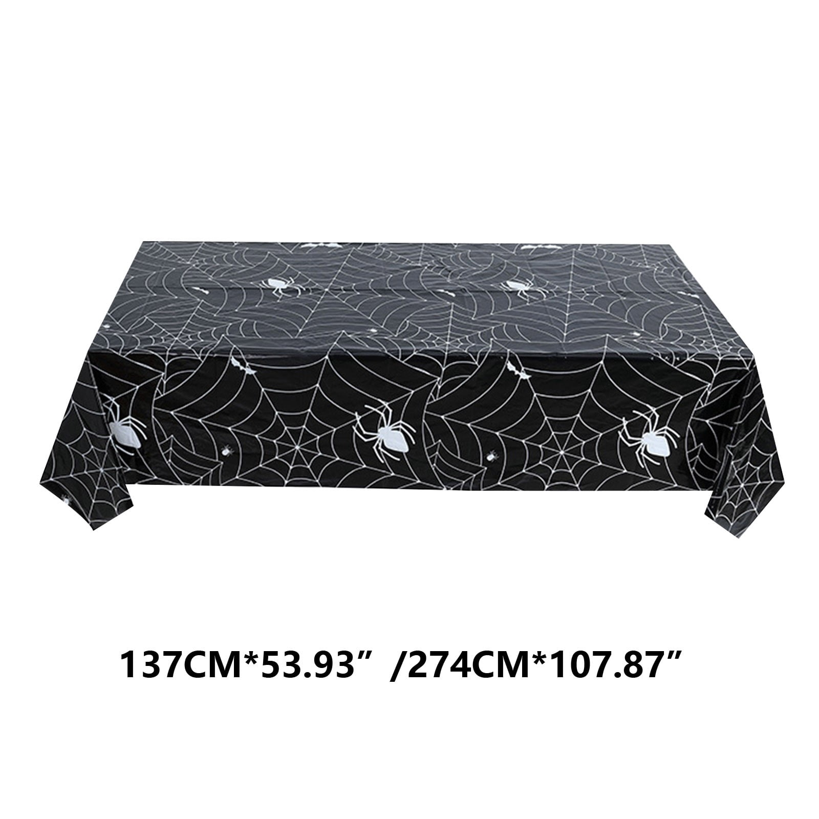 Halloween Tischläufer Mit Spinnennetz-Muster – 183 X 45 Cm, Inkl. 12 Kunststoff-Spinnen, Partydeko