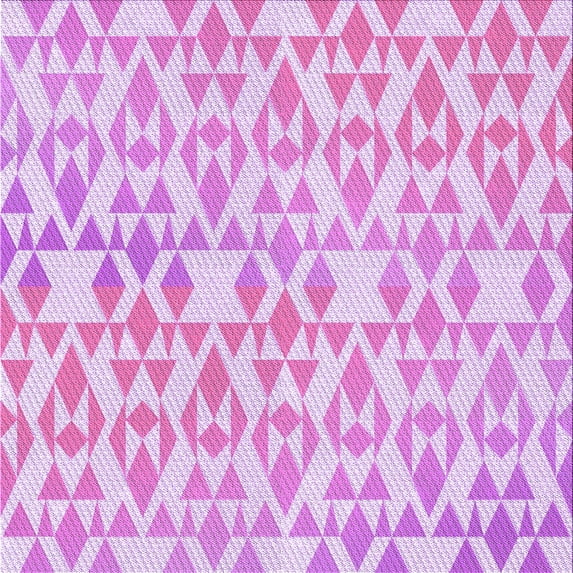 Ahgly Company Machine Washable Indoor Square Transitional Blossom Pink Area Rugs, 4' Square