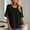 Black, variant on Womens Summer T Shirts Trendy Chiffon Solid Color Pleated Crew Neck Short Sleeve Tops Casual Relaxed Fit Workout Tee Blouses