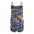 thumbnail image 5 of Yufatyle Womens Pajama Sets Cami and Shorts for Summer Soft Sleeveless Sleepwear Vintage Floral Pj Sets Cozy Loungewear 2XL, 5 of 5