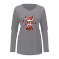 thumbnail image 4 of Mujeres moda cuello redondo Navidad manga larga Tops blusa pulóver sudadera Fridja  FKASFK1981, 4 of 4