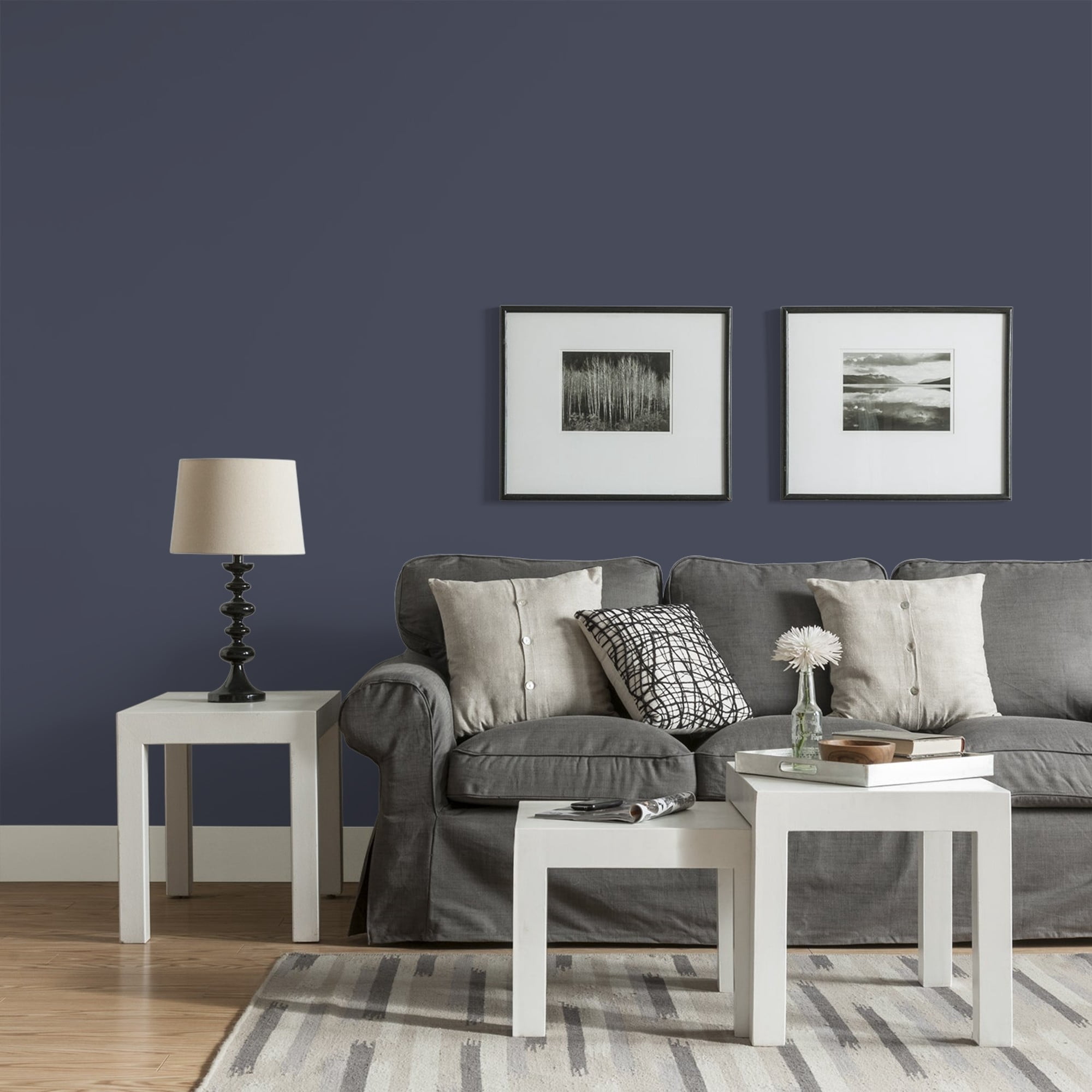 Glidden HEP Black Flame / Purple, Eggshell Interior Paint with Primer, 1 Quart