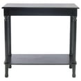 thumbnail image 3 of Drevy Home Collection Tinsley Black Rectangular Bottom Shelf Console Table, 3 of 8