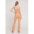 thumbnail image 4 of Women's Striped Rib Knit Fold Over Pants, 4 of 4