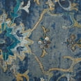thumbnail image 3 of LR Home Ada 8'9" x 11'9" Indigo Bordered Floral Adult Durable Indoor Area Rug, 3 of 8