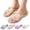Gold, variant on Womens Jelly Shoes Glitter Clear Flats Slip On Summer Beach Slippers Transparent Open Toe Waterproof Slide