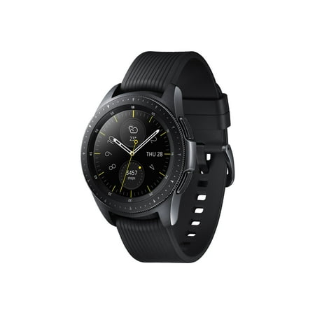 Samsung Galaxy Watch 42 mm midnight black smart watch with band silicone display 1.2 4 GB Wi Fi NFC Bluetooth 1.73 oz Walmart