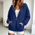 thumbnail image 4 of Chiccall Women's Quilted Texture Half Zip Hoodie Sweatshirt, Drawstring Hood Oversized Long Sleeve Loose Casual Pullover Jacket, 4 of 7